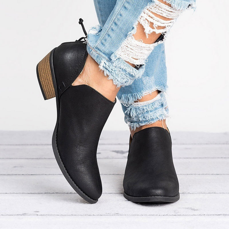 Women's Retro High-Heel Ankle Boots
