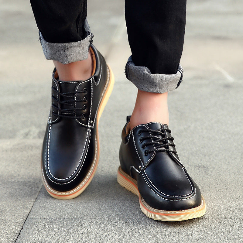 Men's Height Increasing Leather Shoes