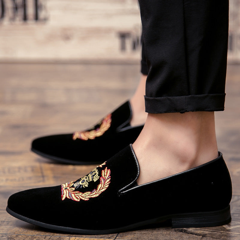 Men's Embroidered Bee Crest Shoes