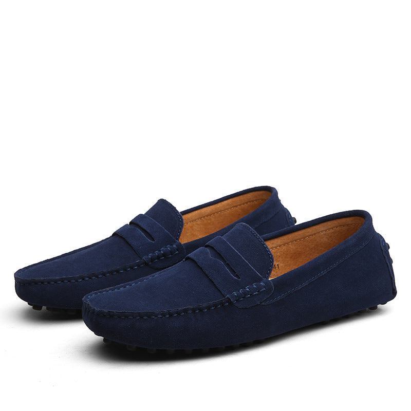 Men's Genuine Leather British Casual Peas Flats