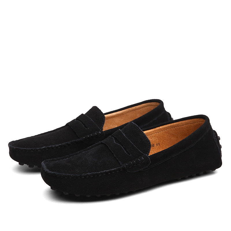 Men's Genuine Leather British Casual Peas Flats