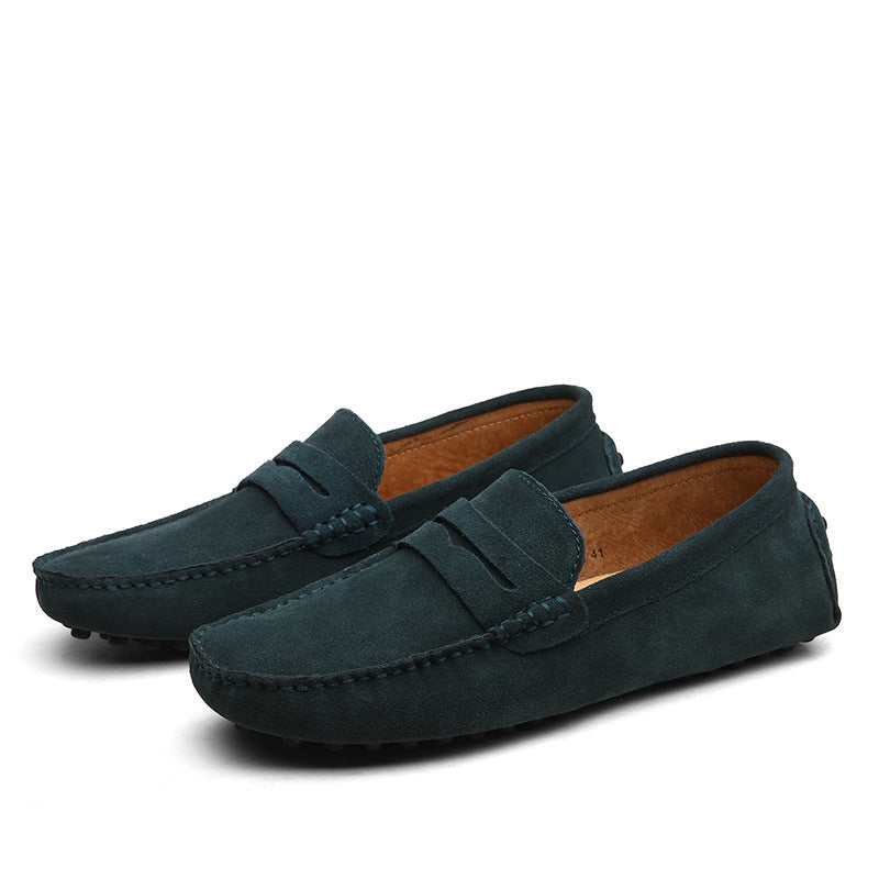 Men's Genuine Leather British Casual Peas Flats