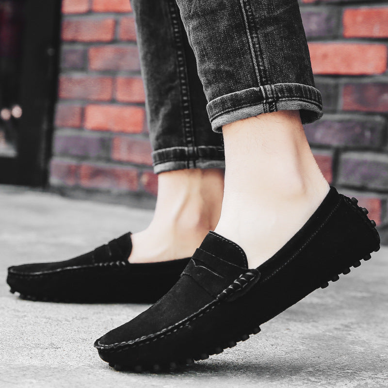 Men's Genuine Leather British Casual Peas Flats