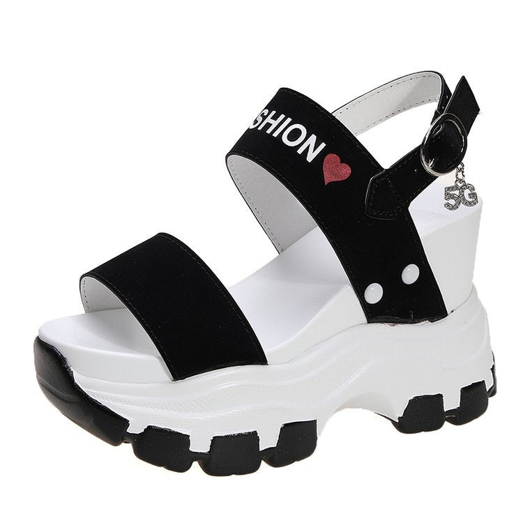 Women's Sponge Cake Thick Bottom Platform Wedges