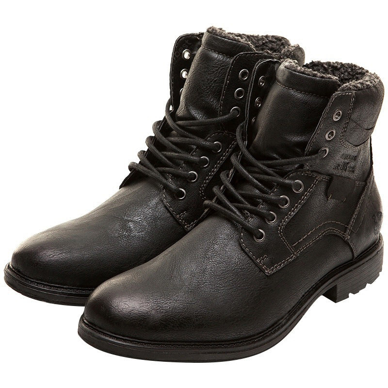 Men's Warm Lined Martin Boots