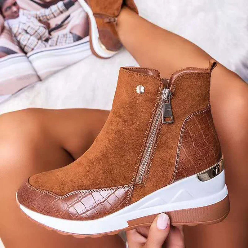 Slope-Heel Snow Boots