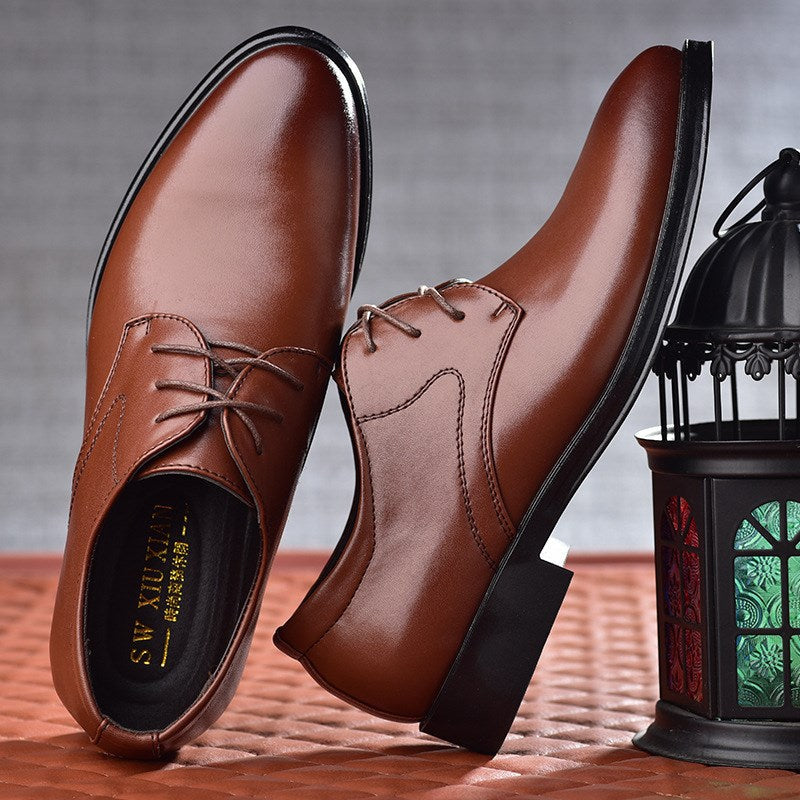 Men's Pointed-Toe Lace-Up Shoes