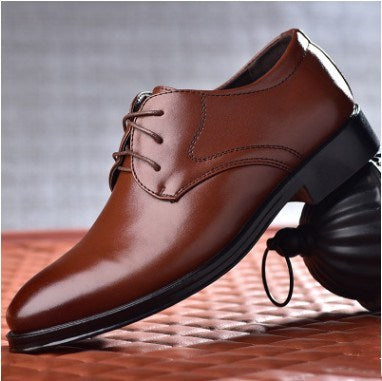 Men's Pointed-Toe Lace-Up Shoes
