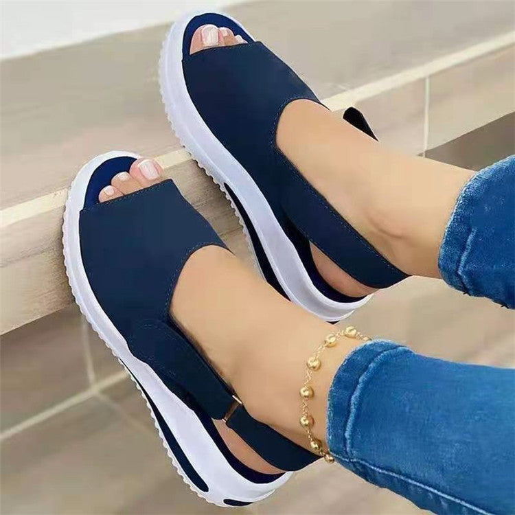 Women's Fish-Mouth Flat-Heel Beach Sandals