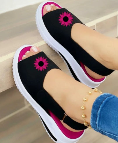 Women's Fish-Mouth Flat-Heel Beach Sandals