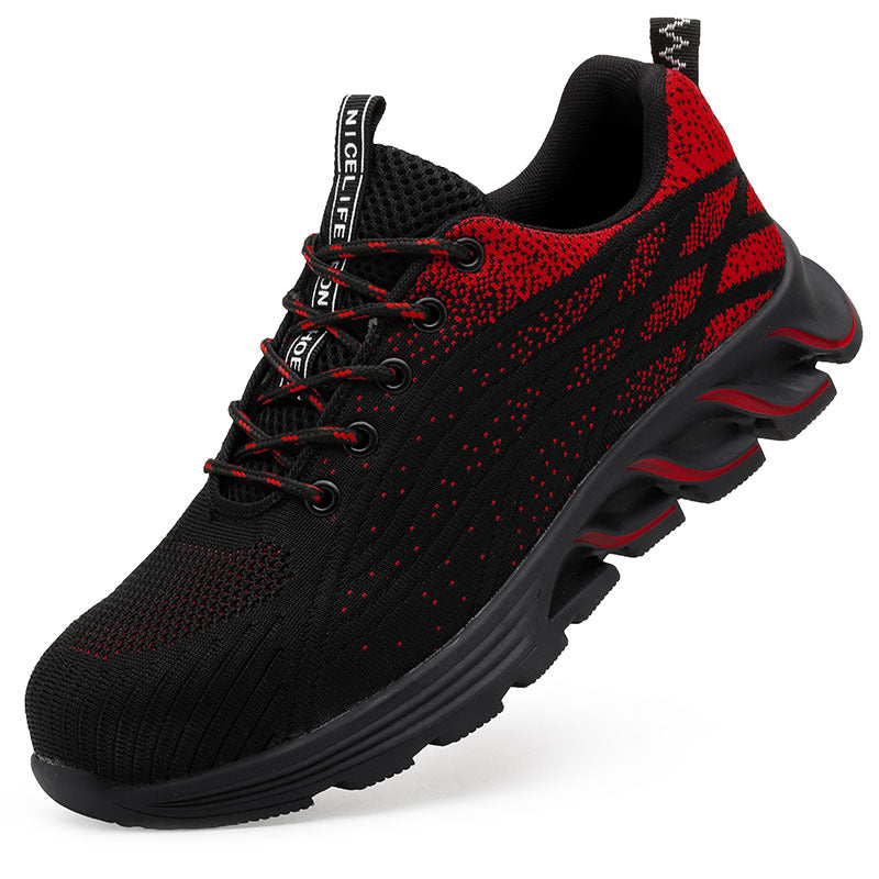 Men's Breathable Steel Toe Work Shoes