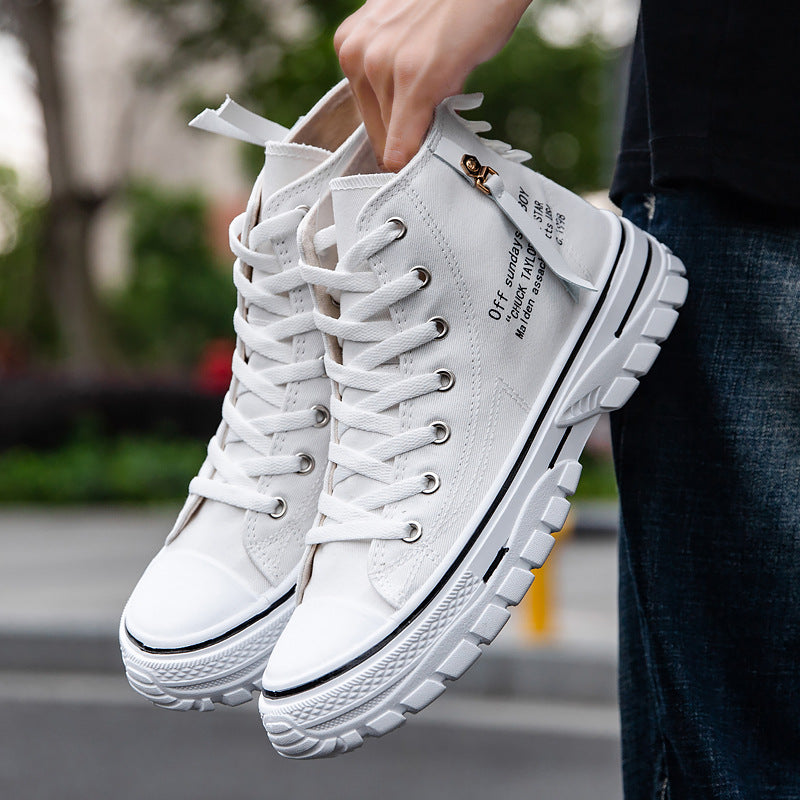 Men's Breathable High-Top Casual Canvas Shoes
