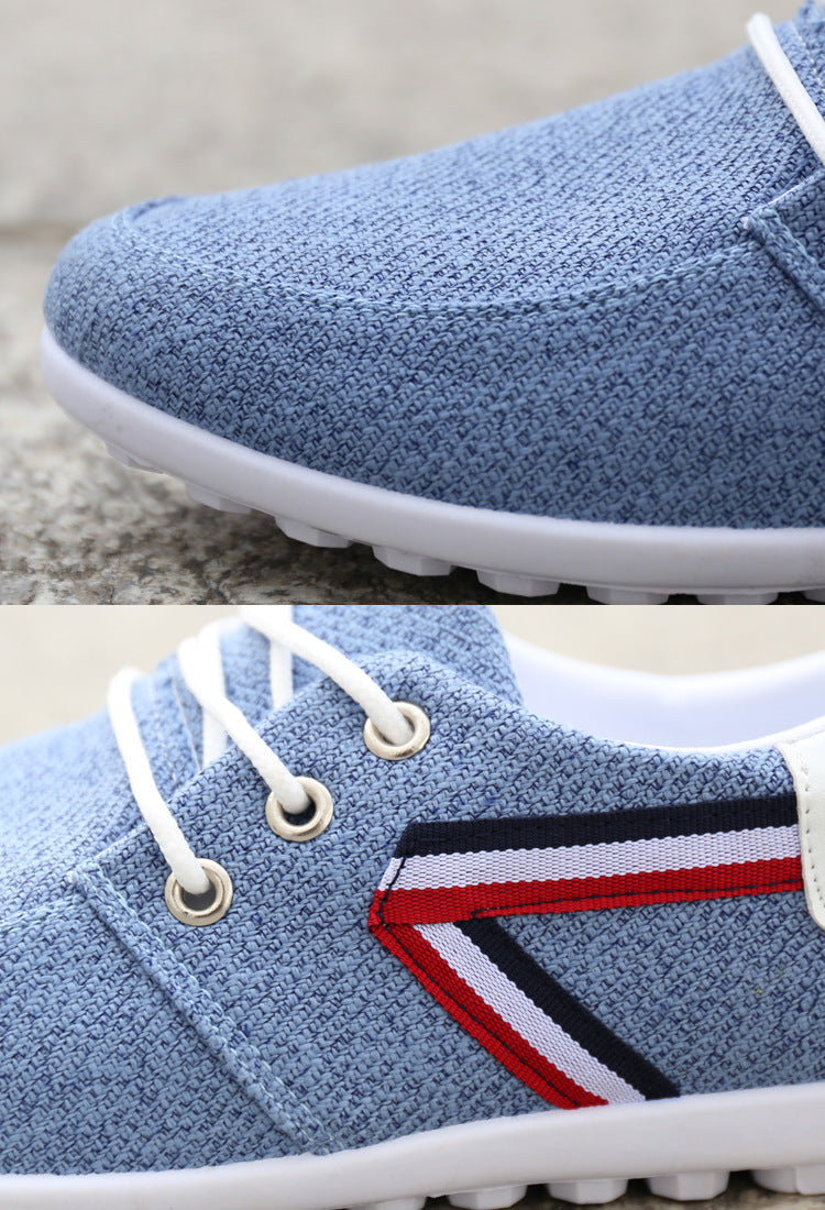 Men's Canvas Lace-Up Casual Tote Bag