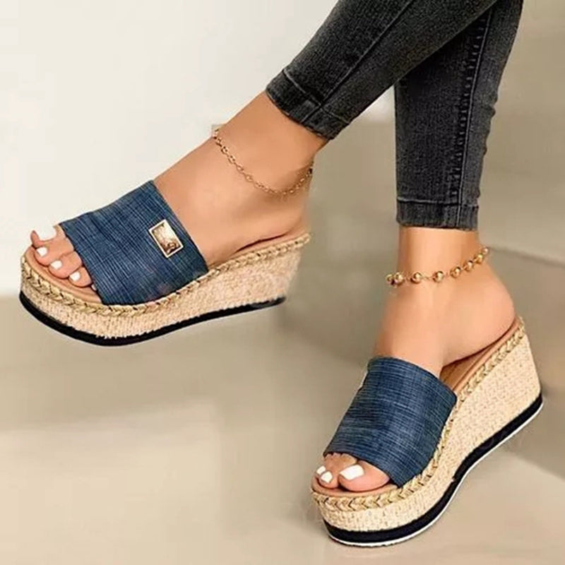 Women's Oversized Muffin Thick Soled Sandals