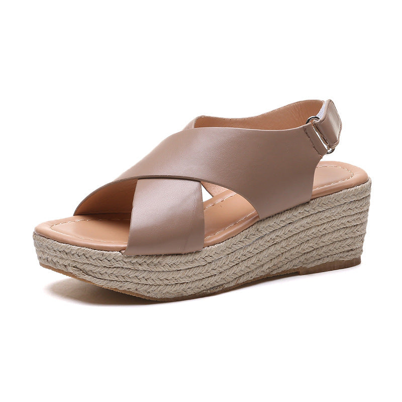 Women's Crisscross Wedge Sandals