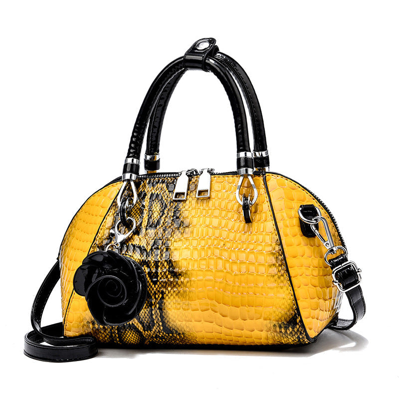 Women's Crocodile Pattern Shell Bag