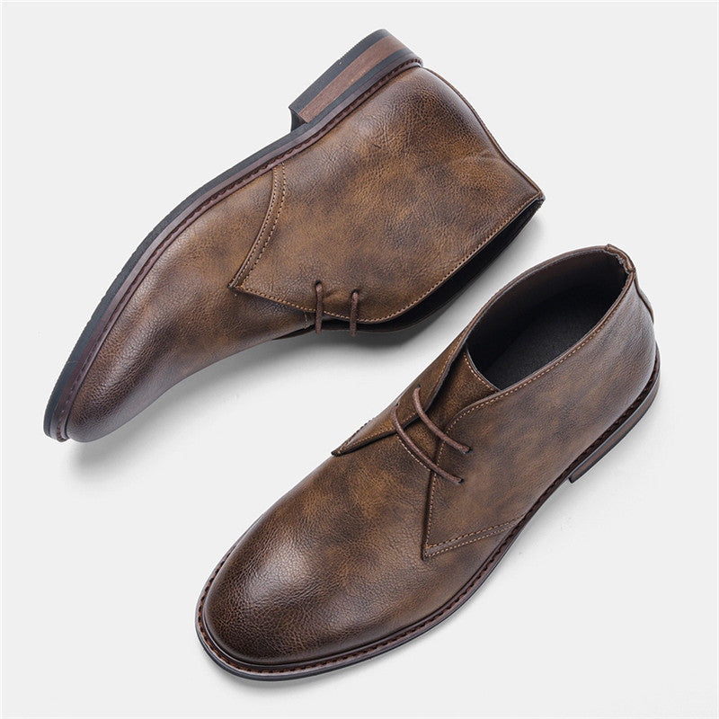 Retro Polished Desert Boots