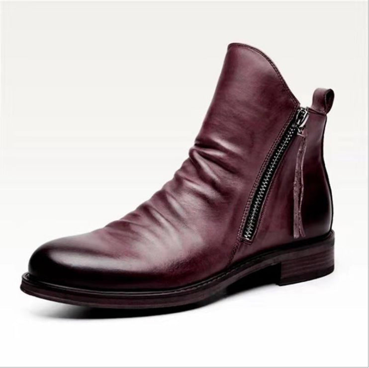 Men's Leather Casual Chelsea Boots