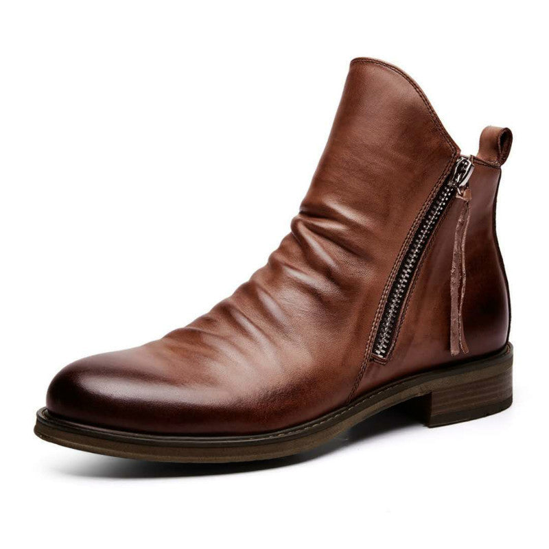 Men's Leather Casual Chelsea Boots