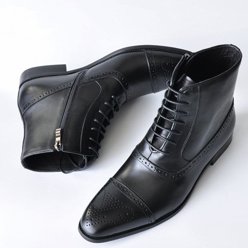 Men's Vintage Style Plush Lined Boots
