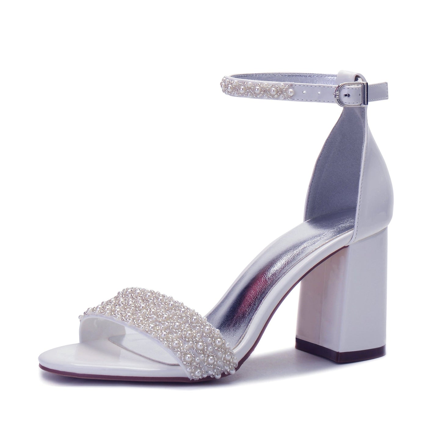 Toe One-Line Buckle High Heels