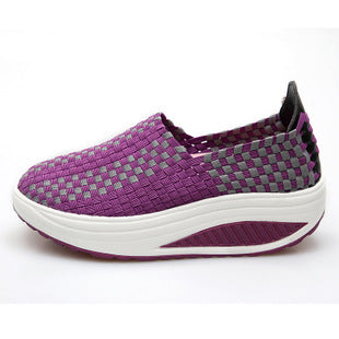 Women's Woven Platform Rocking Shoes