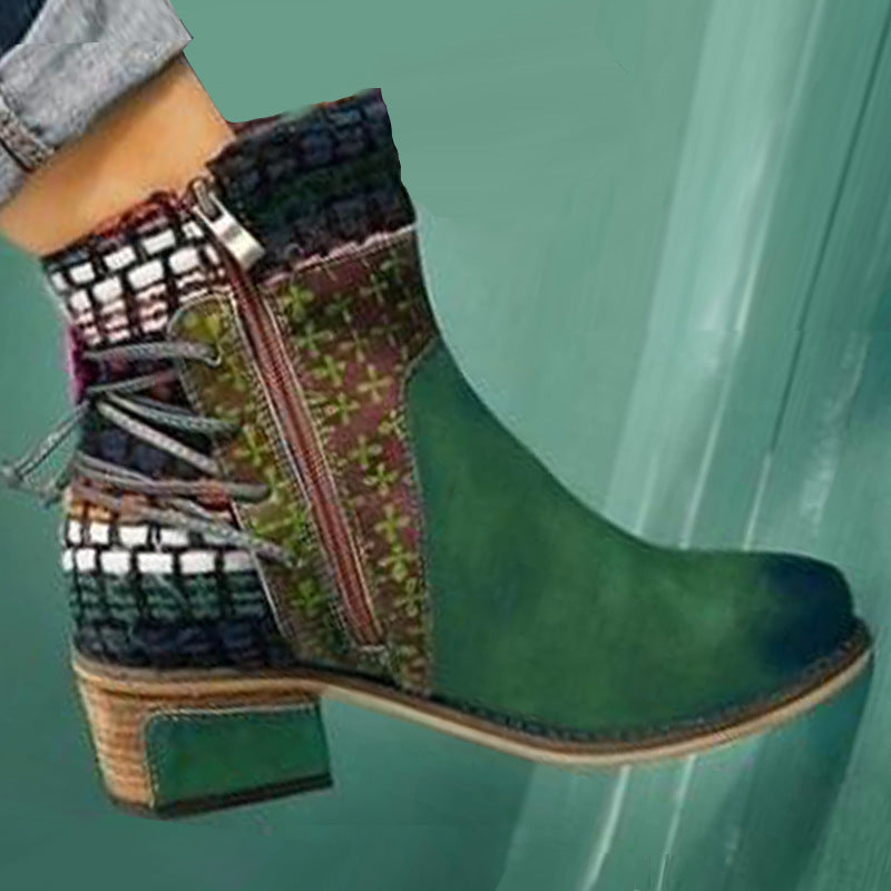 Handmade Ethnic Short Boots