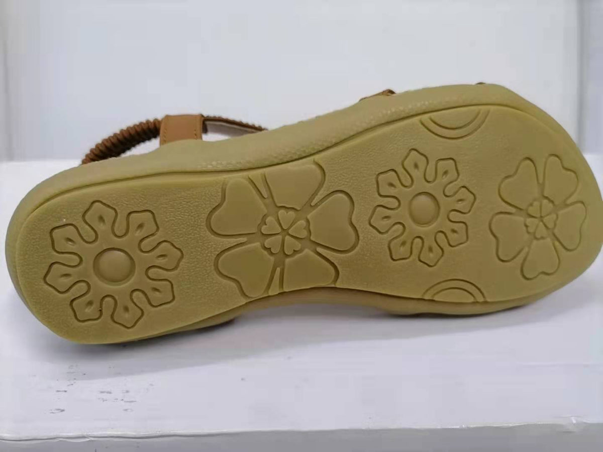 Women's Flower Rhinestone Flat Sandals