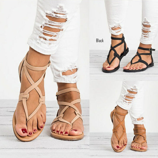 Women's Thin Belt Clip Flat Loafers