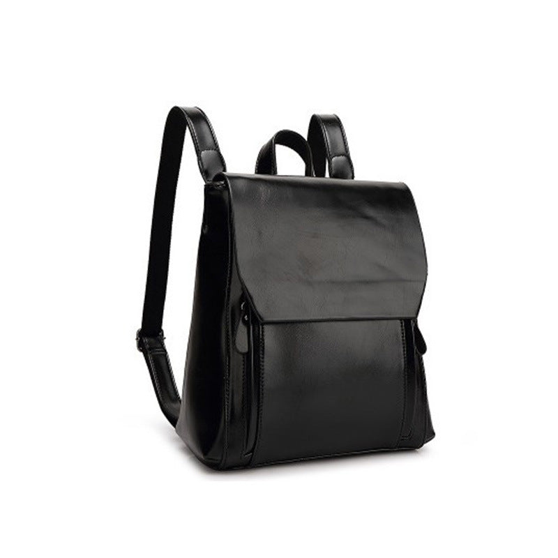 Women's Genuine Leather Messenger Backpack Messenger Bag