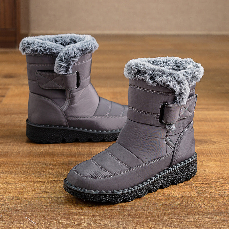 Women's Plus Size Snow Fleece-Lined Thermal Boots