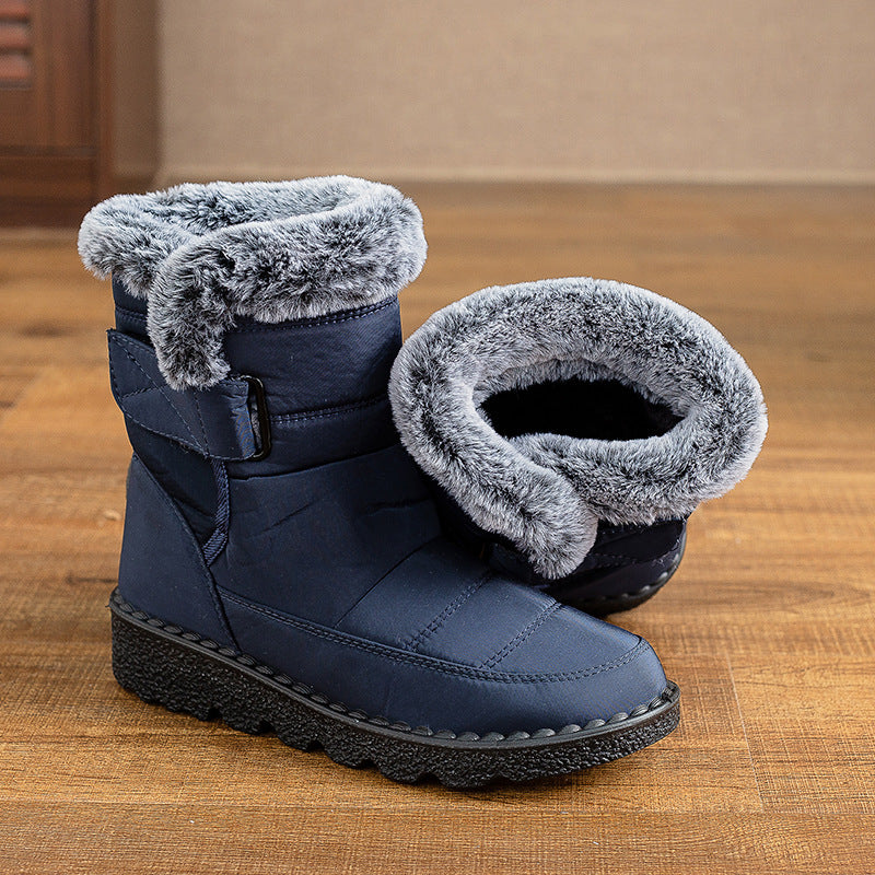 Women's Plus Size Snow Fleece-Lined Thermal Boots