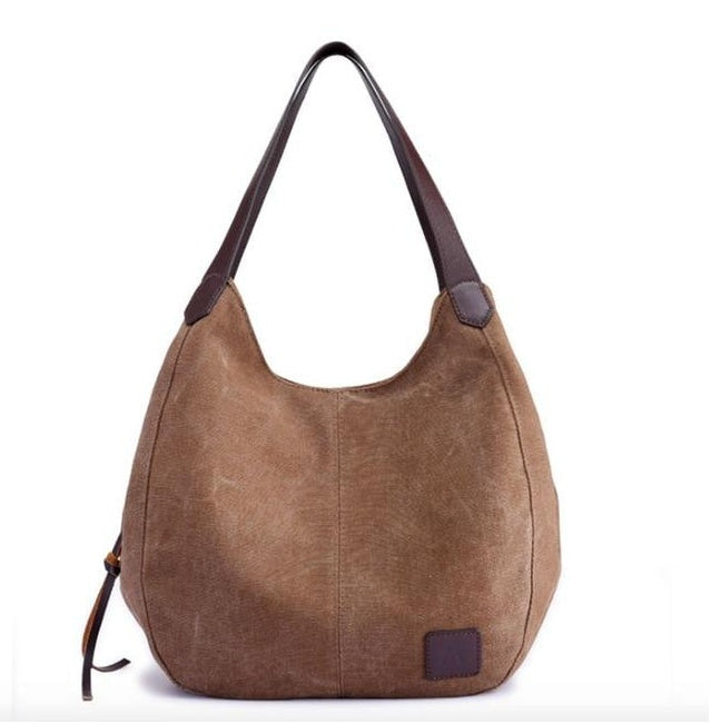 Women's The Traveler Canvas Shoulder Tote Travel Bag