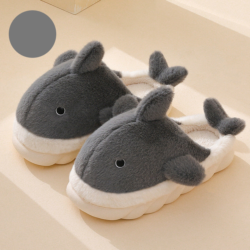 Shark Plush Home Slippers