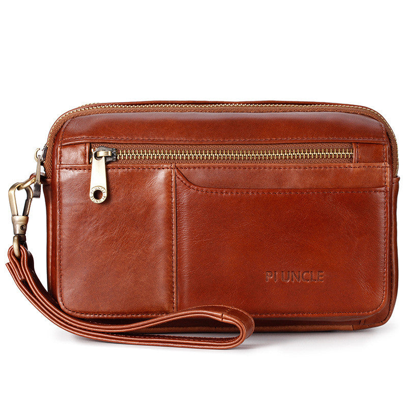 Men's Leather Envelope Clutch Wallet