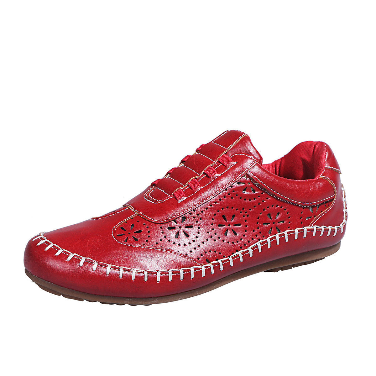 Women's Round-Toe Hollow Casual Flats