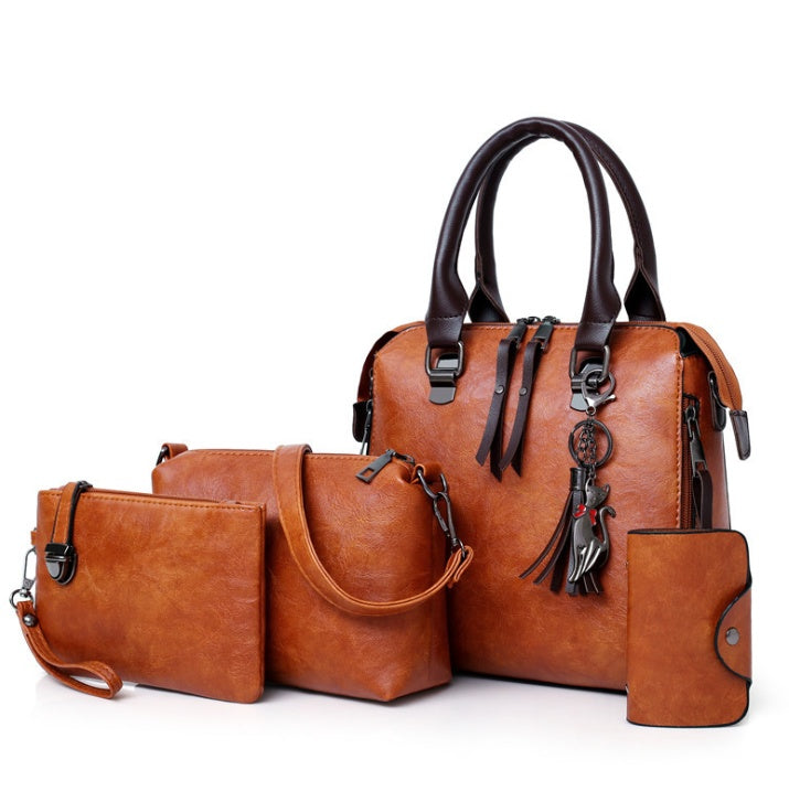 Women's Multi-Piece Retro Messenger Bag Set
