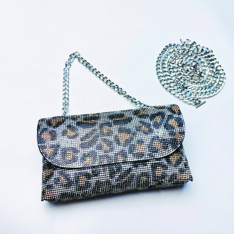 Women's Niche Design Rhinestone Embellished Crossbody Bag