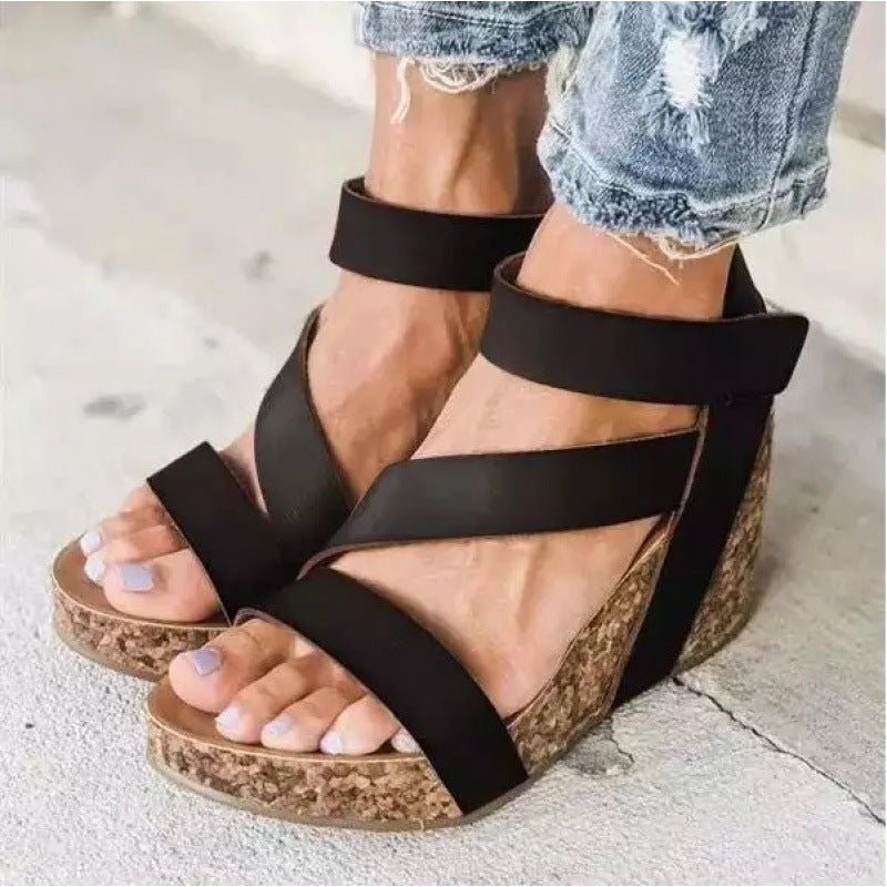 Women's Velcro Wedge Sandals