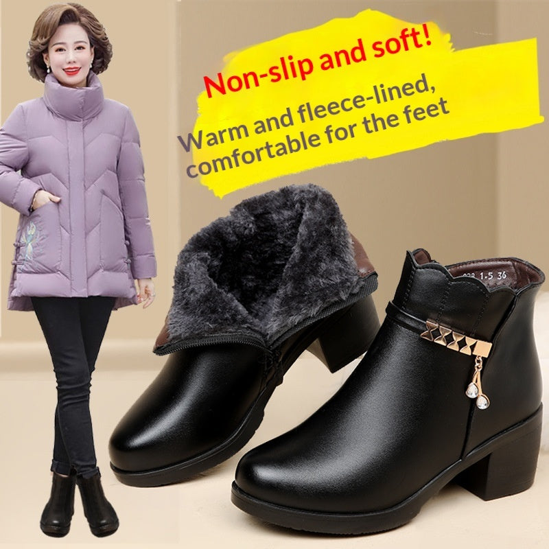 Women's Warm Fleece-Lined Ankle Boots