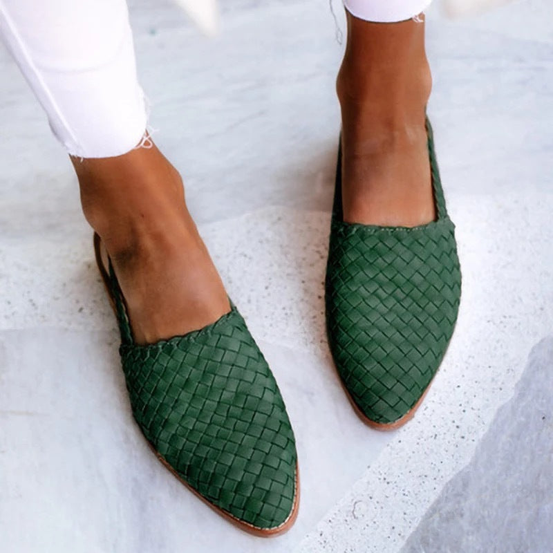 Women's Pointed-Toe Woven Sandals