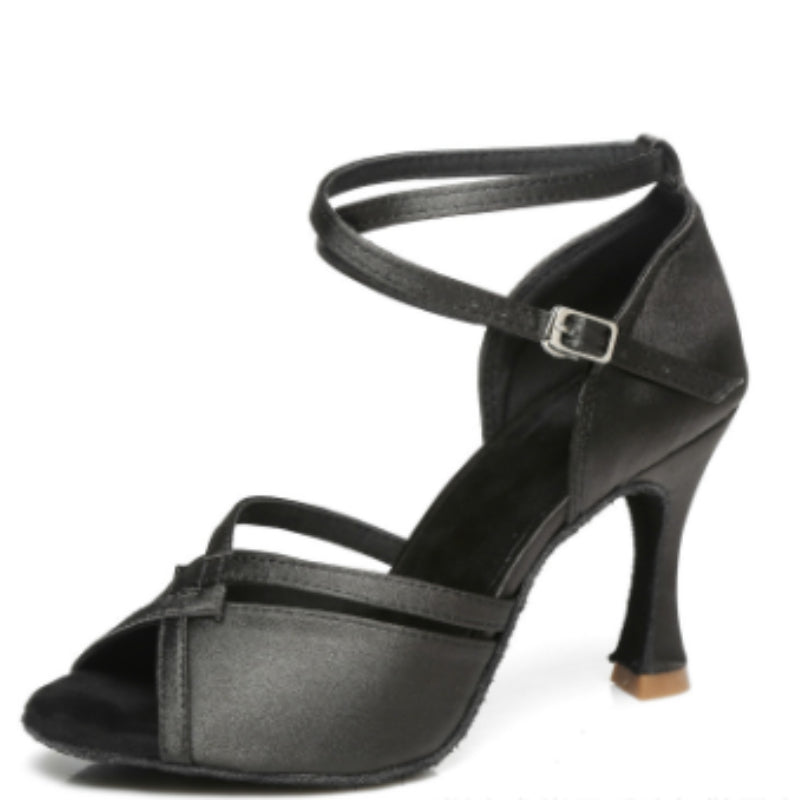 Women's Latin Dance Shoes Soft Bottom Adult Seamless Heels