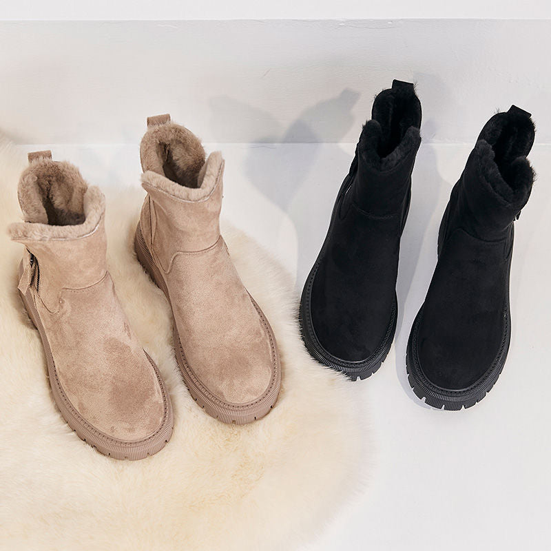 Women's Middle Tube Plush Warm Boots