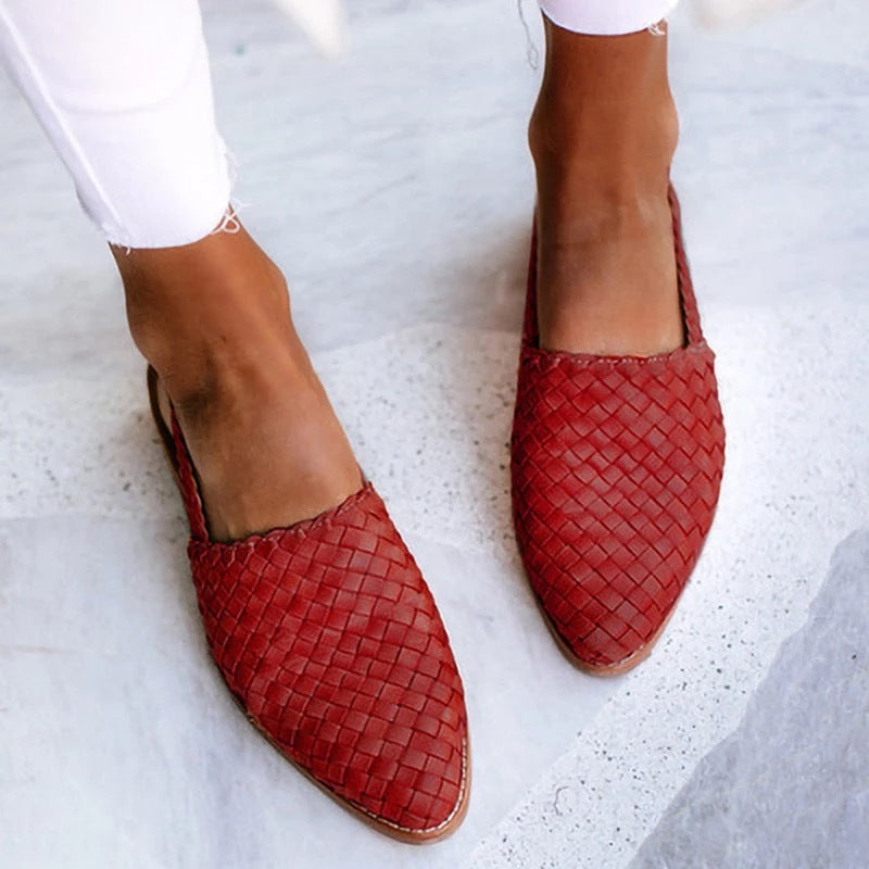 Women's Pointed-Toe Woven Sandals