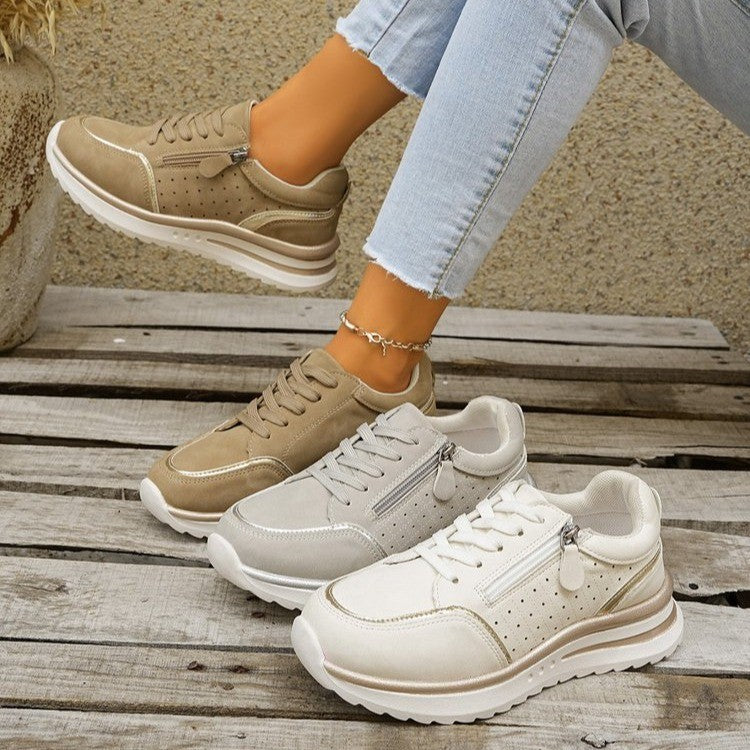 Women's Side-Zip Breathable Sneakers