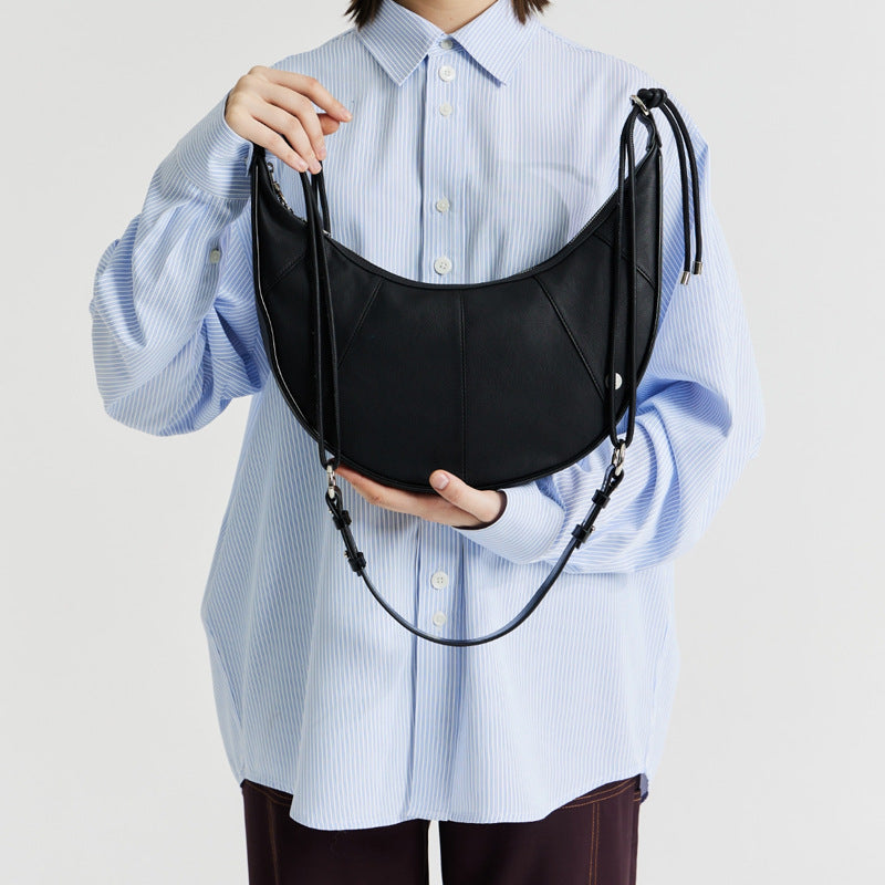 Soft Crescent Shoulder Bag