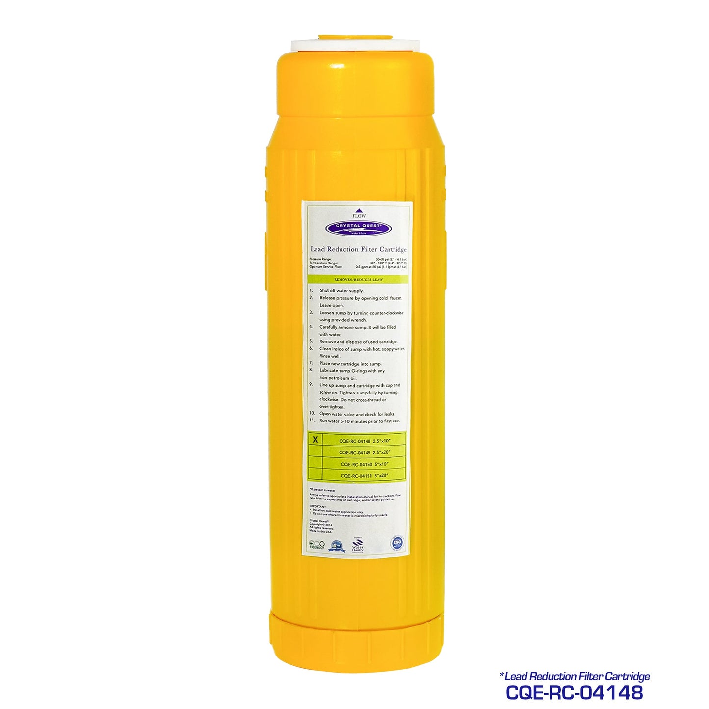 Lead Filter Cartridge