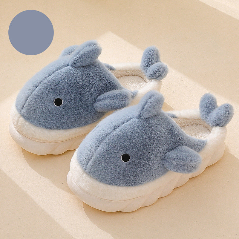 Shark Plush Home Slippers