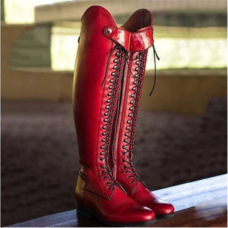 Women's Over the Knee Lace-Up Boots