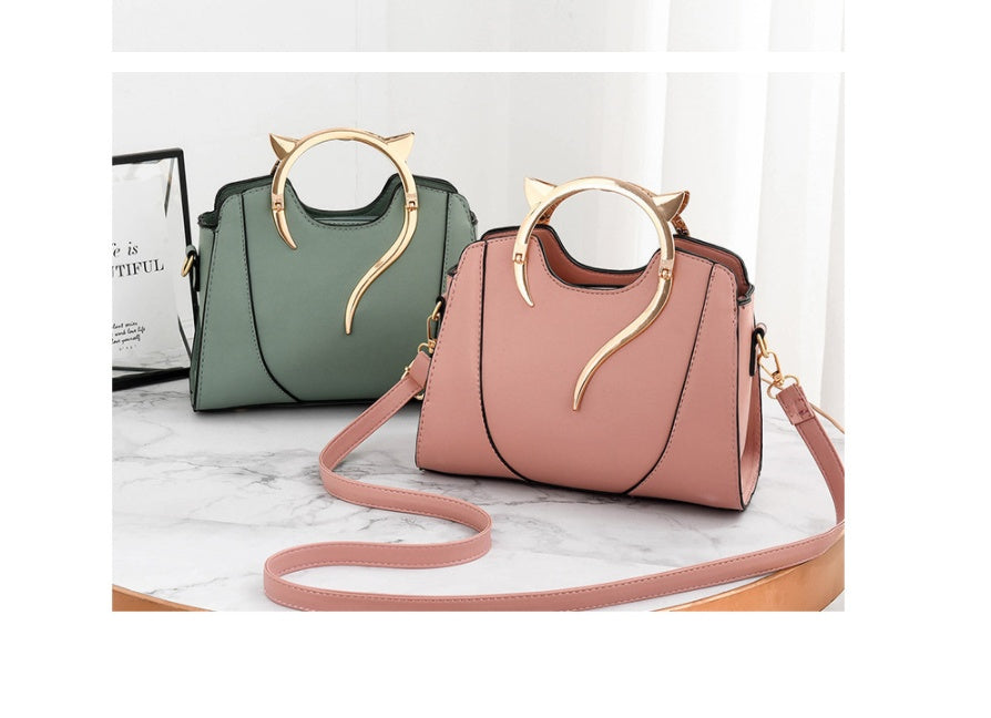Women's Cat Ear Handle Messenger Bag